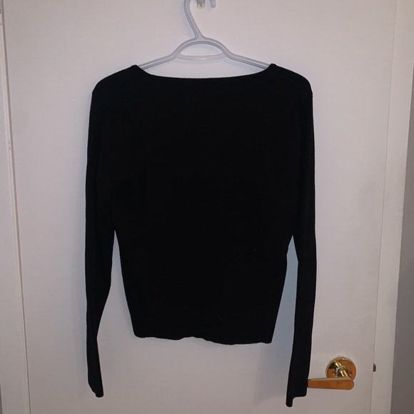 [L]👚F21 lace up sweater - Picture 6 of 7